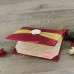 Thailand Silk Folios Burgundy Wedding Invitation Card
